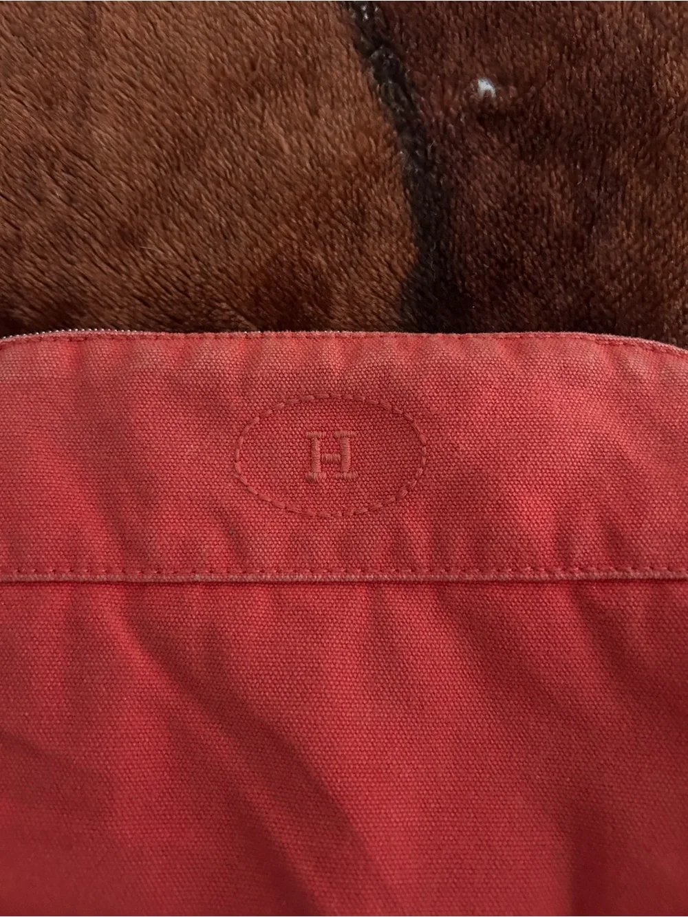 Hermes Mini Toile Bolide Travel Canvas Travel Case